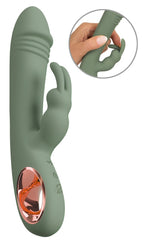 You2Toys - Slim Rabbit – Dualvibrator für intensive Dual-Stimulation - Olive