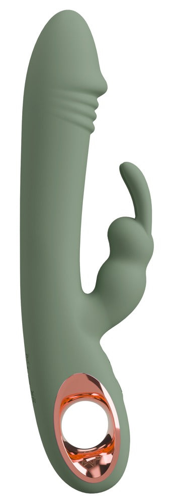 You2Toys - Slim Rabbit – Dualvibrator für intensive Dual-Stimulation - Olive