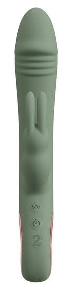 You2Toys - Slim Rabbit – Dualvibrator für intensive Dual-Stimulation - Olive