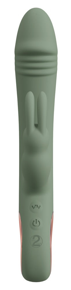 You2Toys - Slim Rabbit – Dualvibrator für intensive Dual-Stimulation - Olive