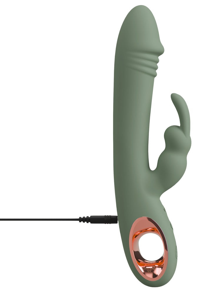 You2Toys - Slim Rabbit – Dualvibrator für intensive Dual-Stimulation - Olive