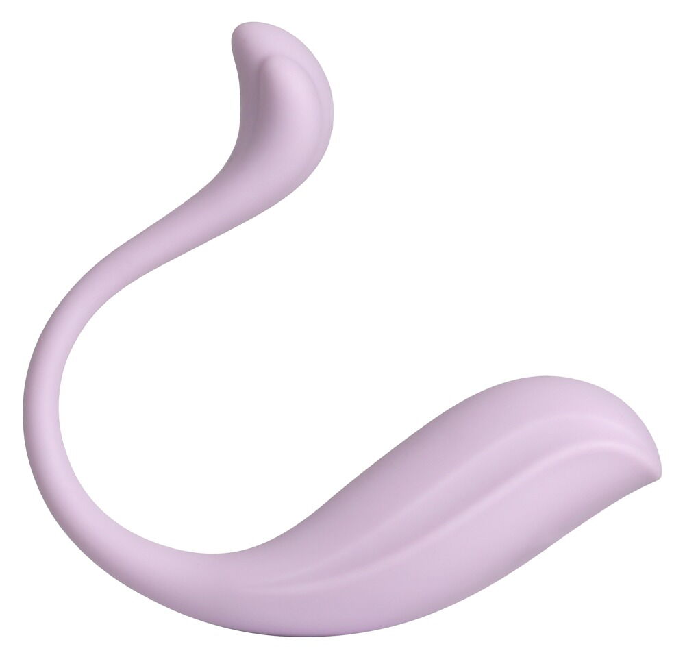 Lila gebogener Vibro-Stimulator in U-Form von SVAKOM