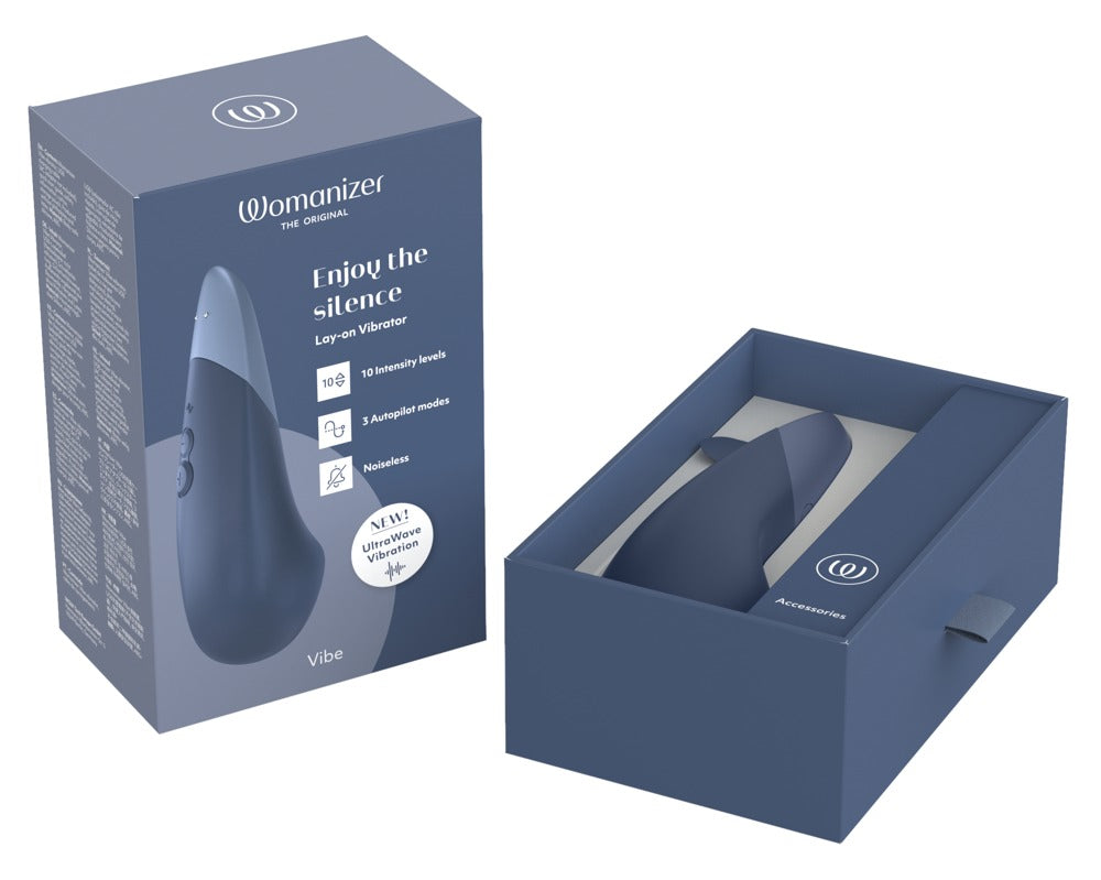 Womanizer Vibe – Auflegevibrator mit UltraWave-Technologie - Dunkelblau