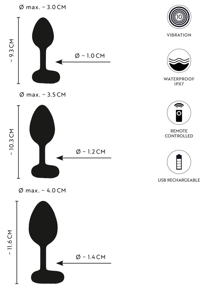ANOS – Vibrating Butt Plug Set