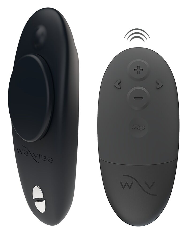Diskreter Panty-Vibrator mit zwei schwarzen Fernbedienungen, weVibe