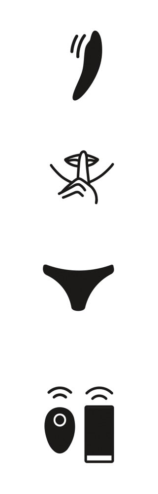 "Moxie+" Auflegevibrator mit App-Steuerung -  schwarz