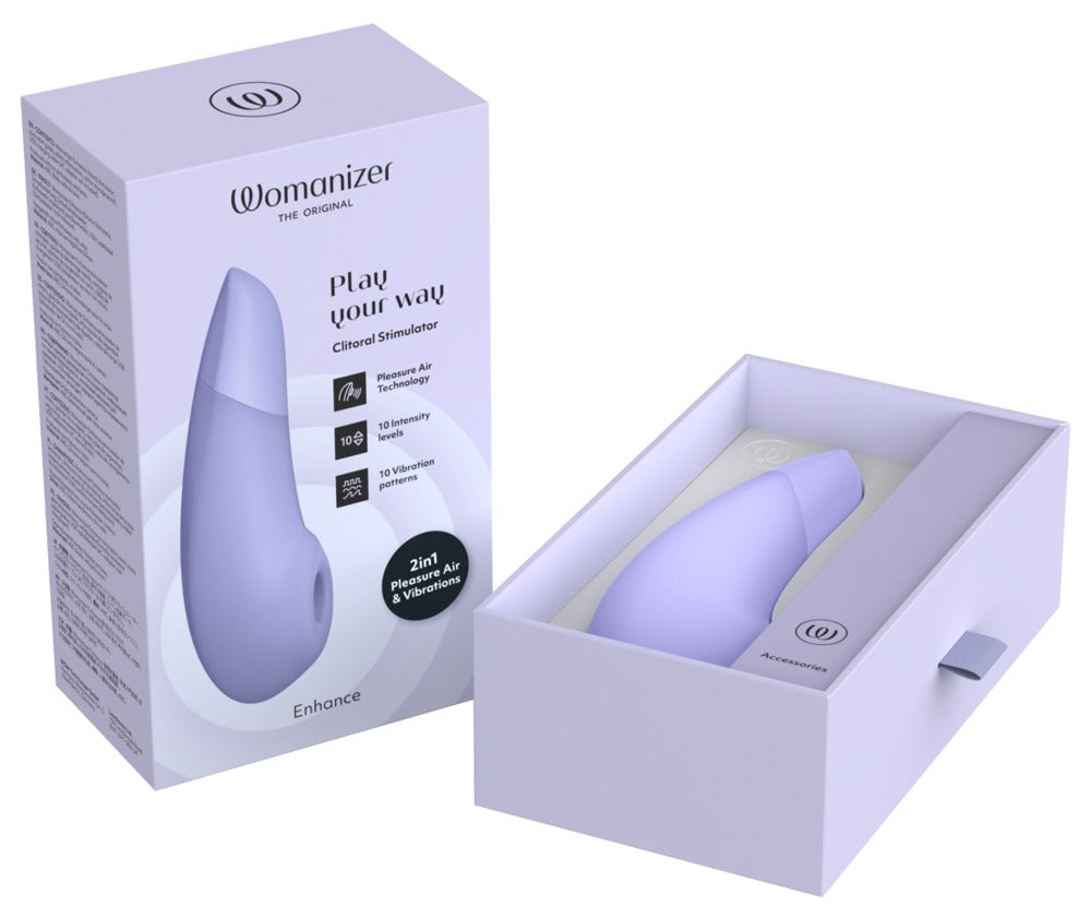 Womanizer Enhance – Premium Druckwellenstimulator mit 14 Intensitäten - lilac