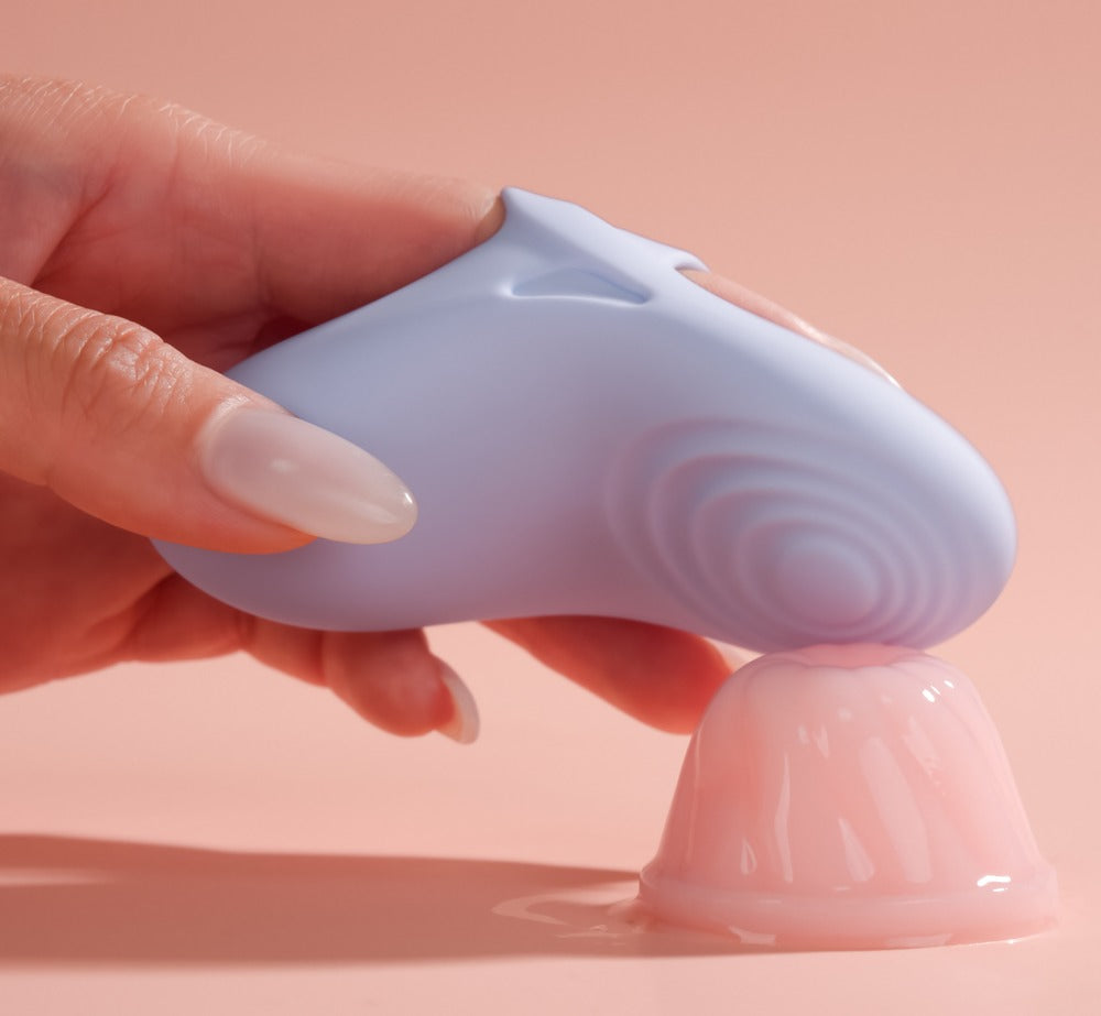 Svakom Echo 2 - blau - Fingervibrator mit abnehmbarer Fingerhülle