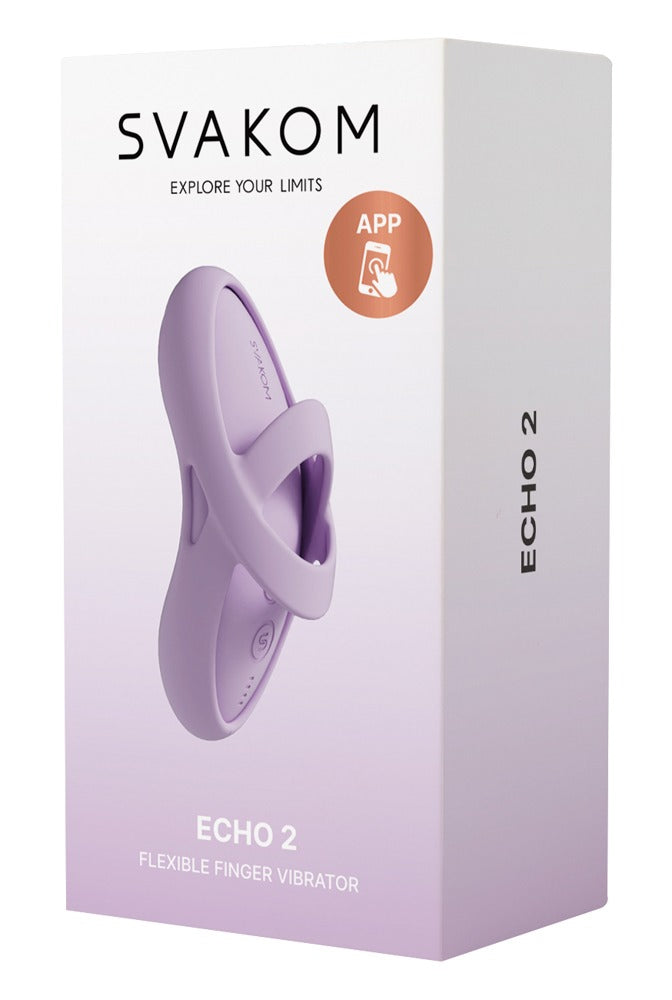 Svakom Echo 2 - rosa - Fingervibrator mit abnehmbarer Fingerhülle