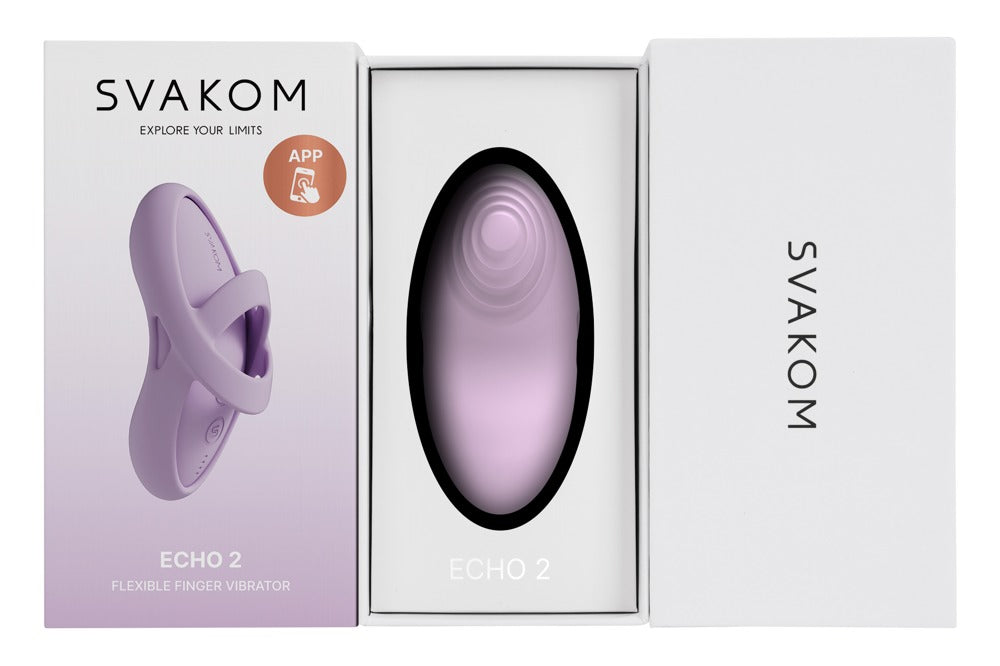 Svakom Echo 2 - rosa - Fingervibrator mit abnehmbarer Fingerhülle