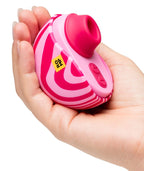 Handgehaltener Pulsator „Spin“ in Pink mit Öffnung und Steuerknopf