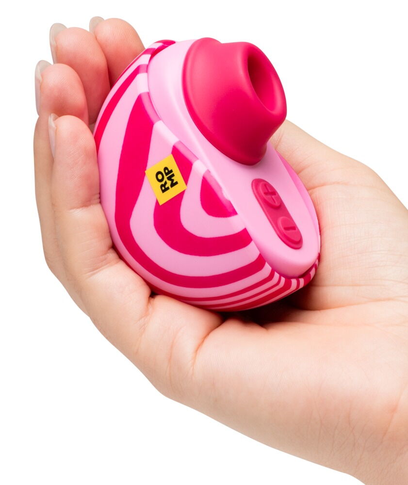 Handgehaltener Pulsator „Spin“ in Pink mit Öffnung und Steuerknopf