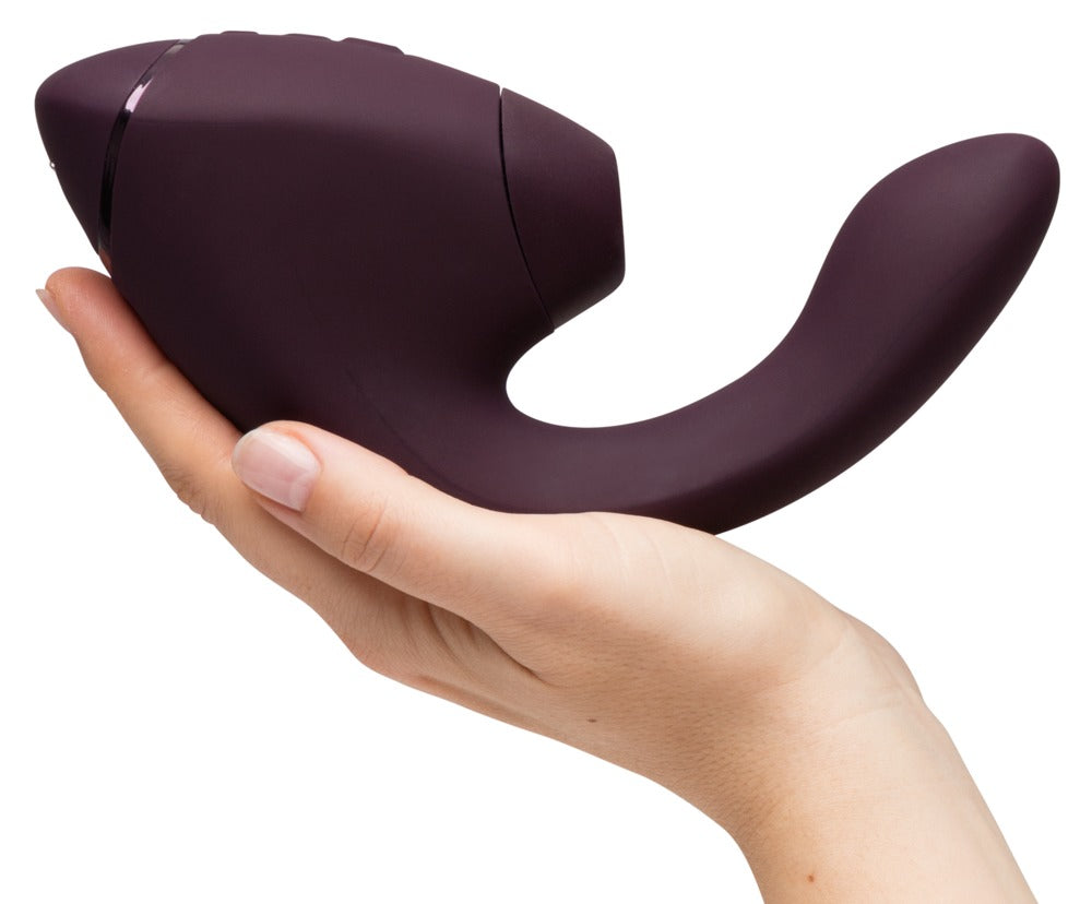 Womanizer "Next Duo" – Dual-Stimulator in Dark Purple