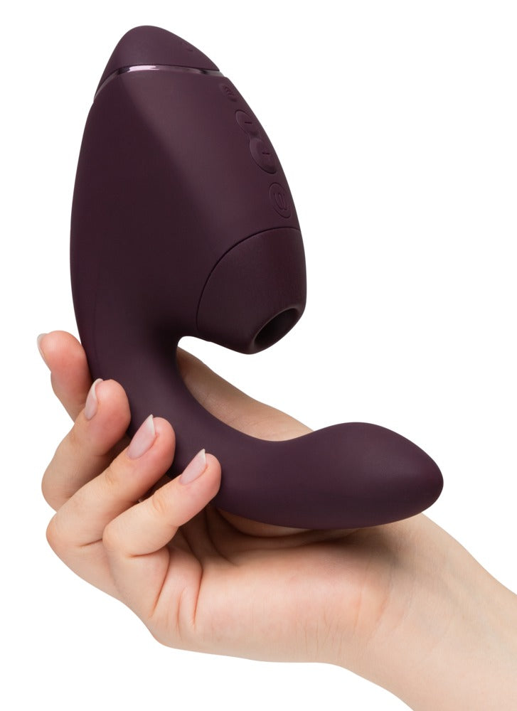 Womanizer "Next Duo" – Dual-Stimulator in Dark Purple