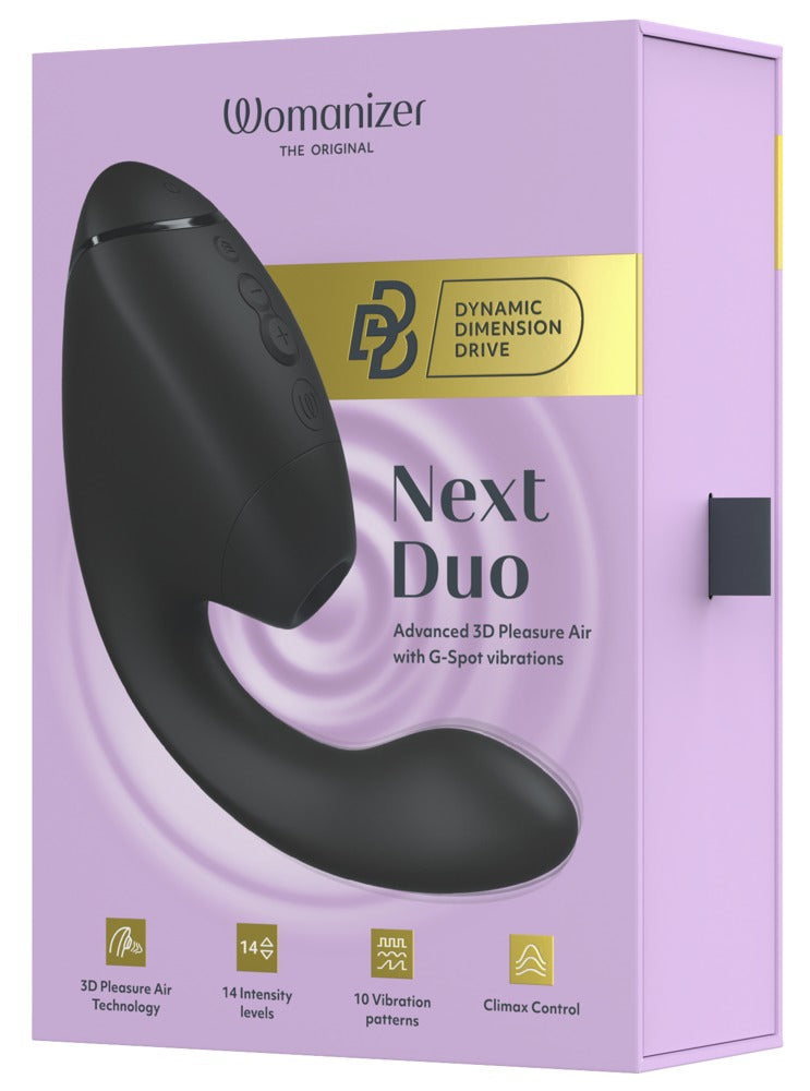 Womanizer "Next Duo" – Dual-Stimulator mit revolutionärer Technologie - Schwarz