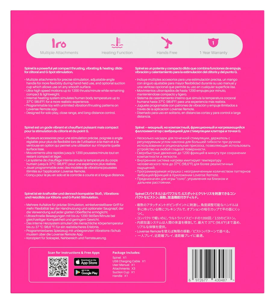 Lovense Spinel – Stoßvibrator mit App-Steuerung