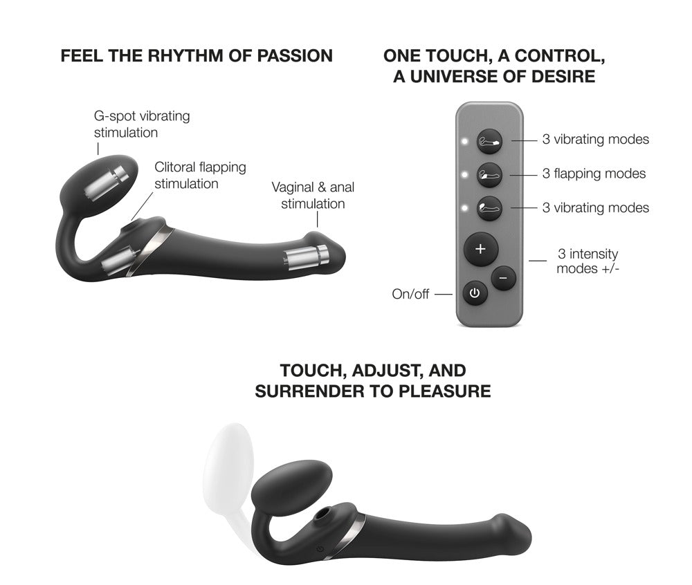 Strap-on-me Multi Orgasm Bendable Strap-on, Größe S