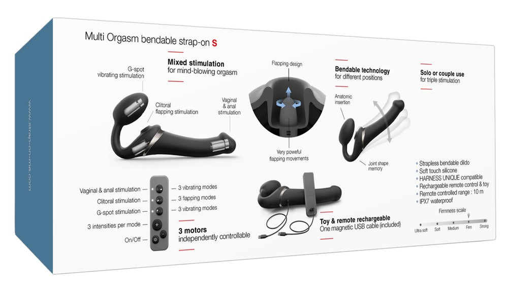 Strap-on-me Multi Orgasm Bendable Strap-on, Größe S