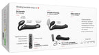 Vibrating Bendable strapless Strap-On M black