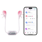 Lovense Gemini Vibrations-Nippelklemmen in Rosa mit App-Steuerung und Kabel