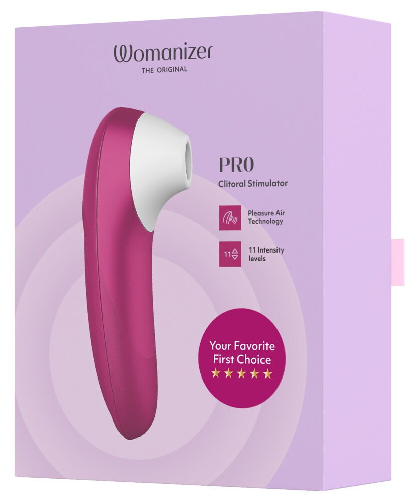 Handheld-Körperstimulator in Bordeauxrot mit breiter Aufsatzspitze und runder Taste