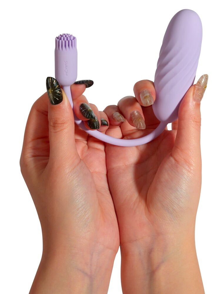 „Plume“ - Vibro-Ei mit flexiblem Vibro-Bürstchen von SVAKOM