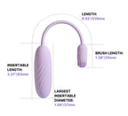 „Plume“ - Vibro-Ei mit flexiblem Vibro-Bürstchen von SVAKOM