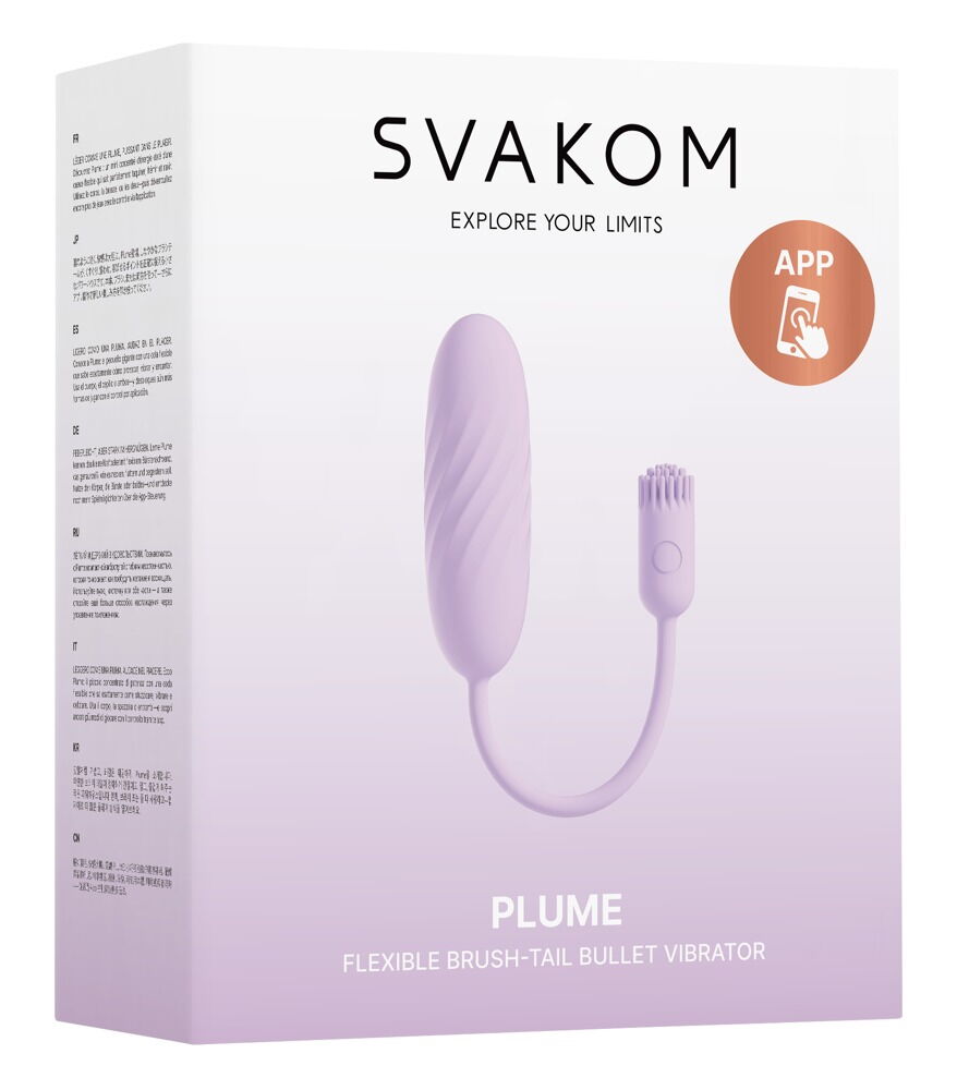 „Plume“ - Vibro-Ei mit flexiblem Vibro-Bürstchen von SVAKOM
