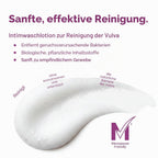 Intimwaschlotion zur Reinigung der Vulva, sanfte Schaumtextur für effektive Reinigung
