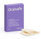 OralSafe Box: 8 Lecktücher aus Naturkautschuklatex, durchscheinend