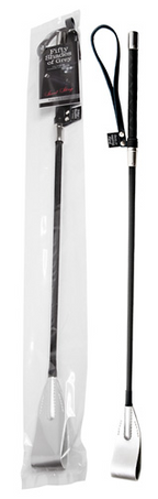 Elegante schwarz/silber Gerte