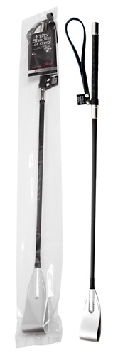 Elegante schwarz/silber Gerte