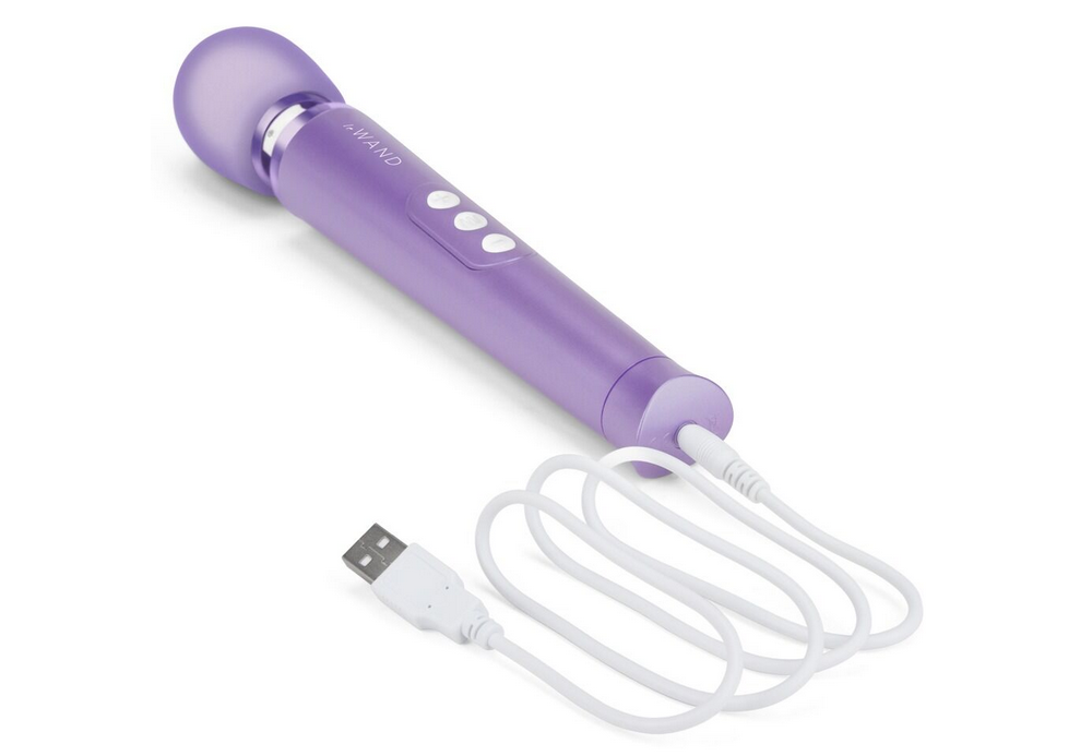 leWand Petite Vibrationsmassagegerät, lila, mit USB-Ladekabel