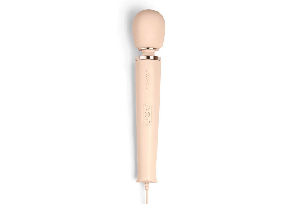 leWand Plug-In Vibrating Massager Creme