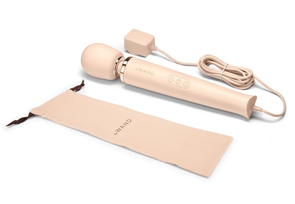 leWand Plug-In Vibrating Massager Creme