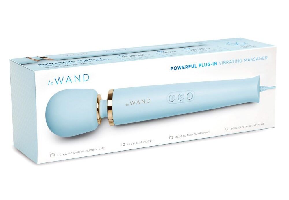 leWand Powerful Plug-In Massager Blue