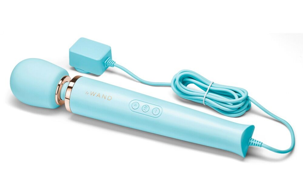 leWand Powerful Plug-In Massager Blue