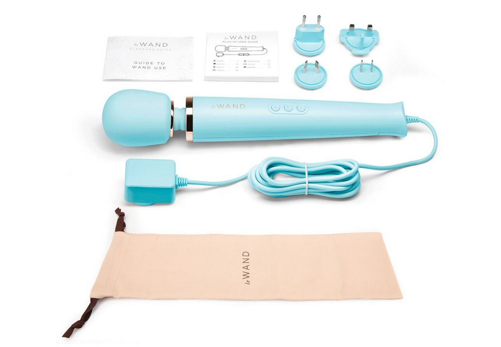 leWand Powerful Plug-In Massager Blue