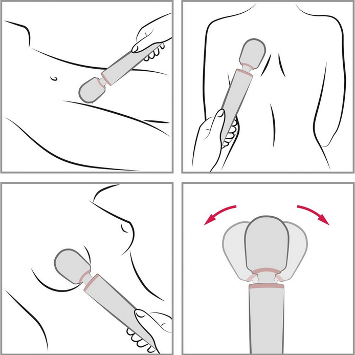 LeWand Rechargeable Vibrating Massager Grau