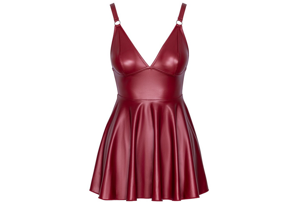 Lack Kleid rot