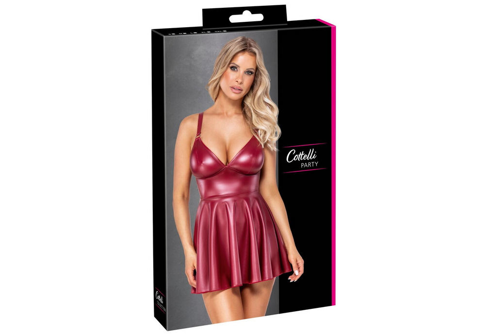 Lack Kleid rot