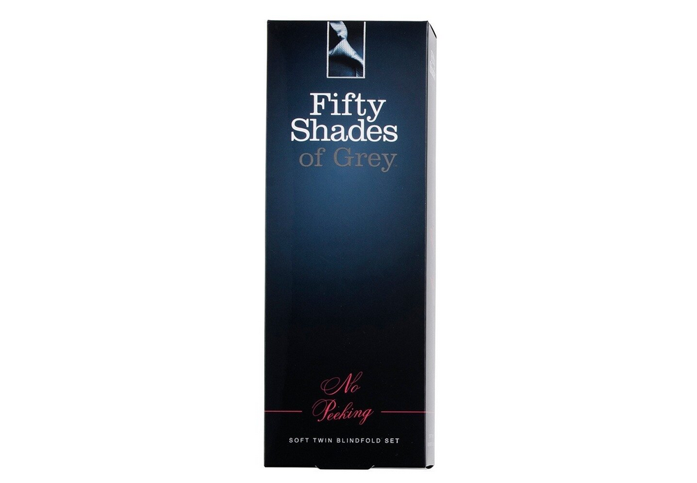 Augenbinde-Set 'Fifty Shades of Grey' in blauer Stülpbox