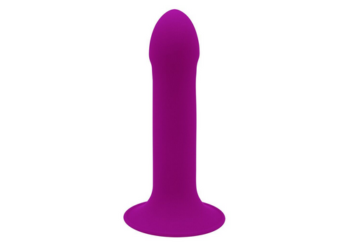 Lila Silikon-Dildo mit breiter Standbasis