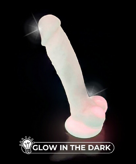 Silexd- Silikon Dildo pink glow