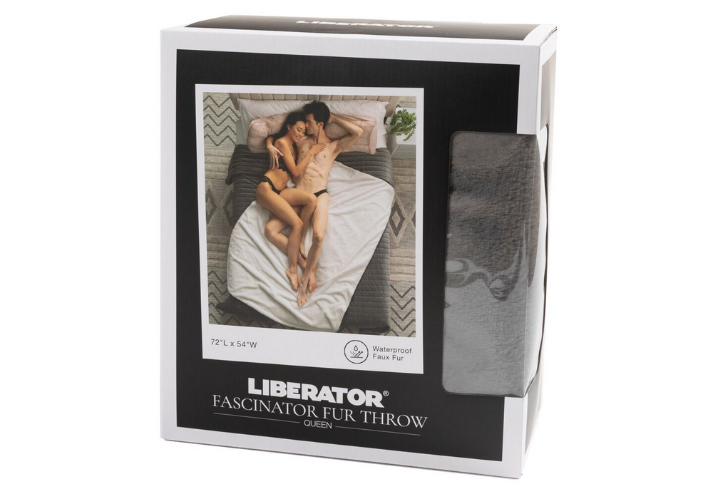 Luxuriöse Liebesdecke ,,Faux-Fur Fascinator''