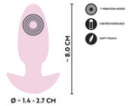 Vibrating Mini Butt Plug- Rosa