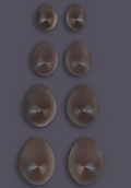 Brustprothese 300g chocolate