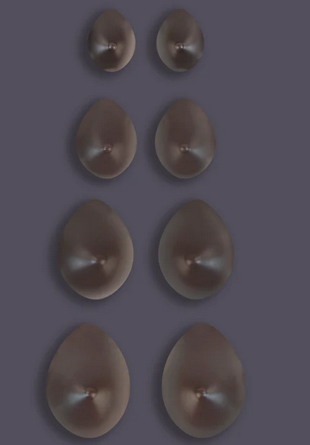 Brustprothese 300g chocolate
