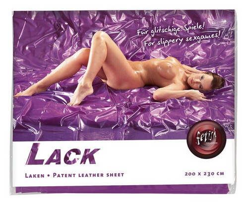 Lack-Laken Lila Lacklederfolie im Beutel, 200 x 230 cm