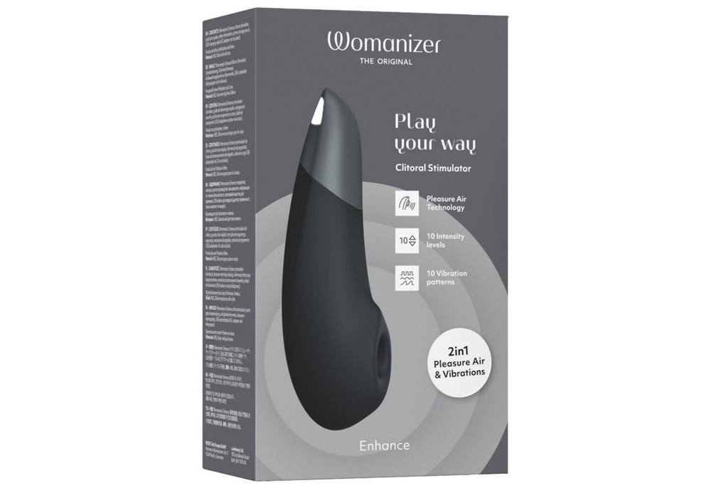 Womanizer Enhance Druckwellenstimulator im Karton, schwarz